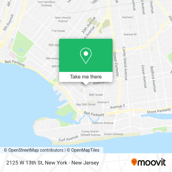 2125 W 13th St map