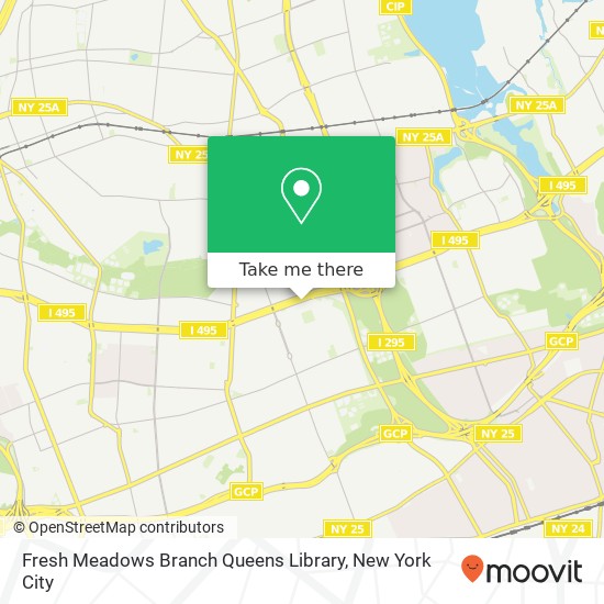 Mapa de Fresh Meadows Branch Queens Library