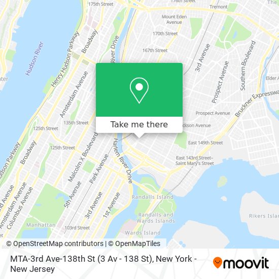 MTA-3rd Ave-138th St (3 Av - 138 St) map