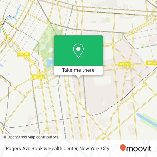 Rogers Ave Book & Health Center map