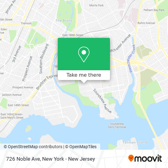 Mapa de 726 Noble Ave