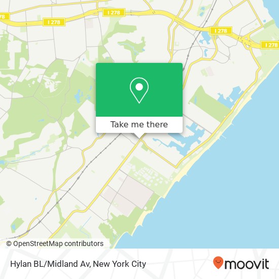 Hylan BL/Midland Av map