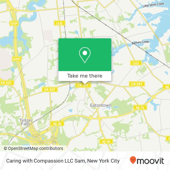 Mapa de Caring with Compassion LLC Sam