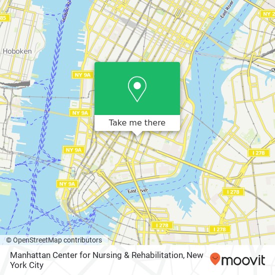 Mapa de Manhattan Center for Nursing & Rehabilitation