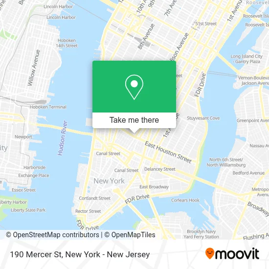 190 Mercer St map