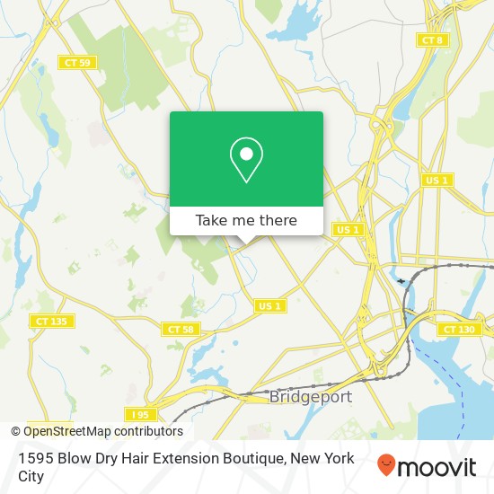 1595 Blow Dry Hair Extension Boutique map