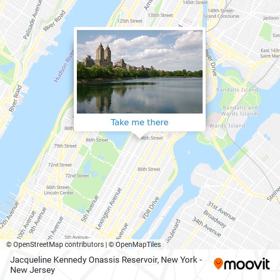 Jacqueline Kennedy Onassis Reservoir map