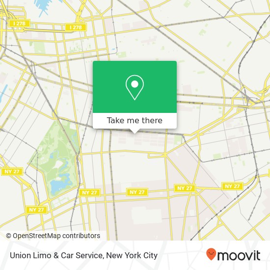 Mapa de Union Limo & Car Service