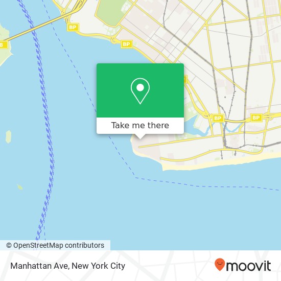 Manhattan Ave map