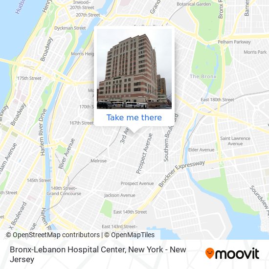 Mapa de Bronx-Lebanon Hospital Center