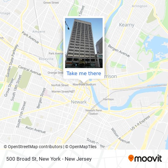 500 Broad St map
