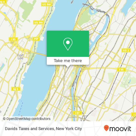 Davids Taxes and Services map