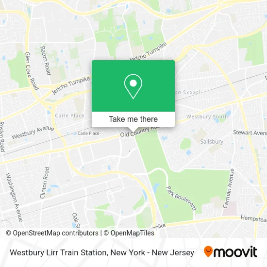 Westbury Lirr Train Station map