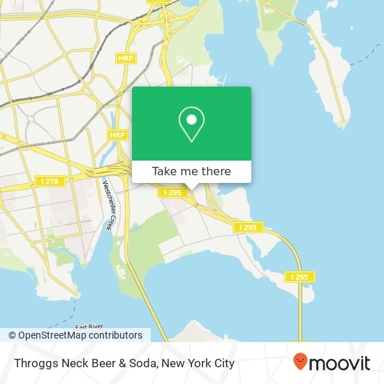 Throggs Neck Beer & Soda map