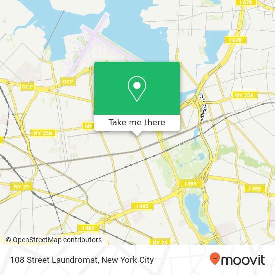 108 Street Laundromat map