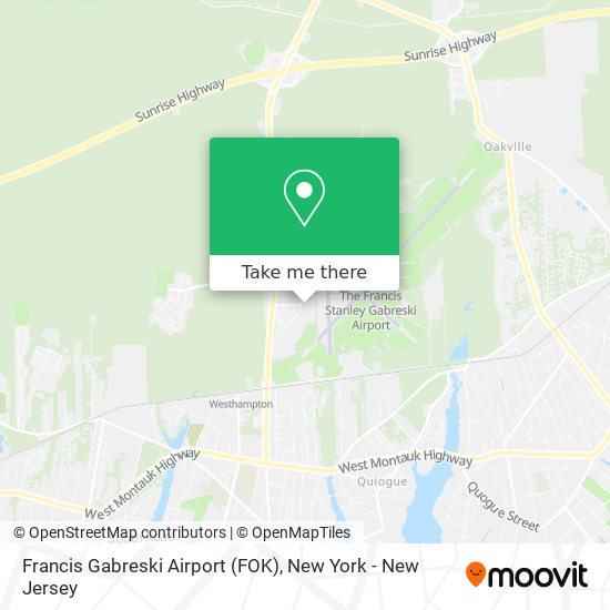 Francis Gabreski Airport (FOK) map