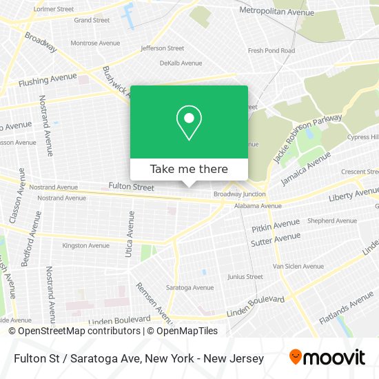 Mapa de Fulton St / Saratoga Ave