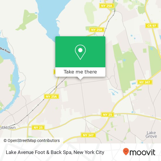 Lake Avenue Foot & Back Spa map