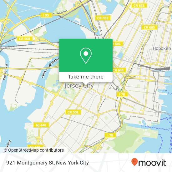 Mapa de 921 Montgomery St