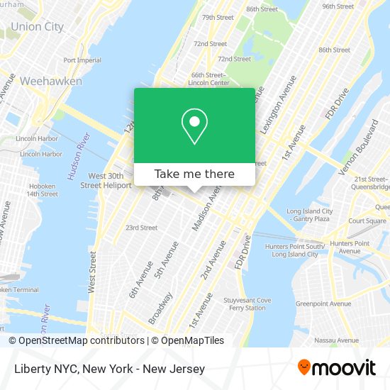 Mapa de Liberty NYC