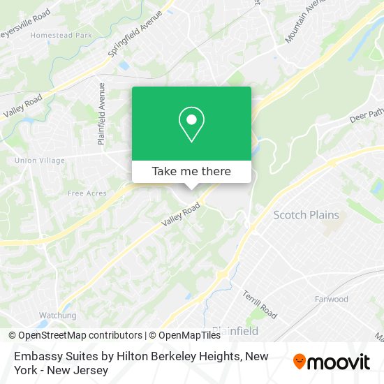 Mapa de Embassy Suites by Hilton Berkeley Heights
