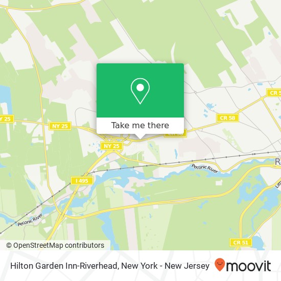 Mapa de Hilton Garden Inn-Riverhead