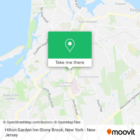 Hilton Garden Inn-Stony Brook map