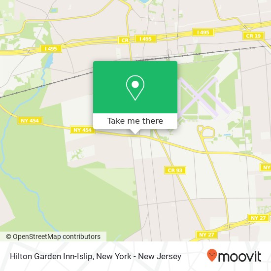Hilton Garden Inn-Islip map