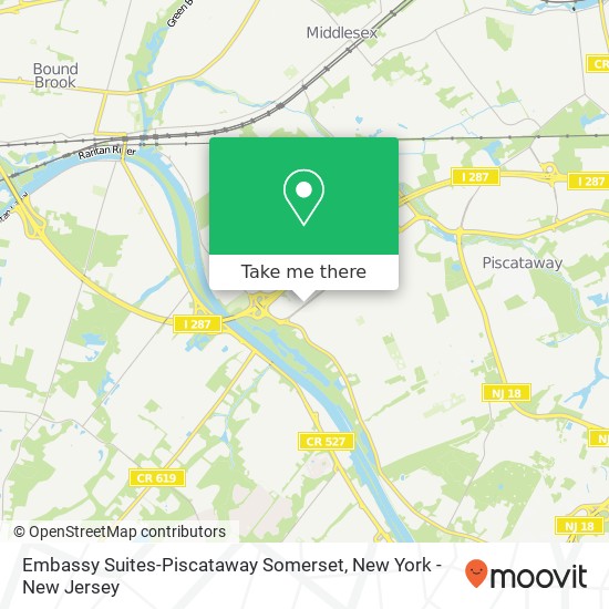 Mapa de Embassy Suites-Piscataway Somerset