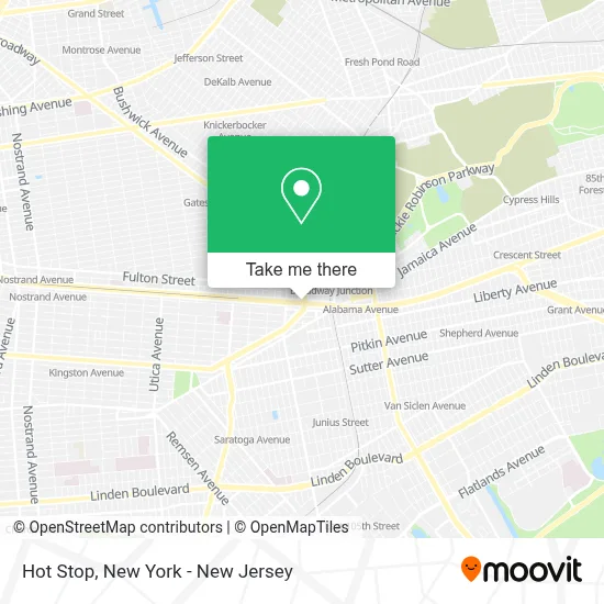 Hot Stop map