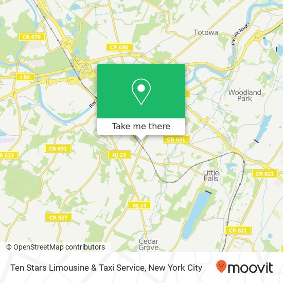 Ten Stars Limousine & Taxi Service map