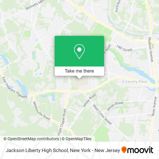 Mapa de Jackson Liberty High School