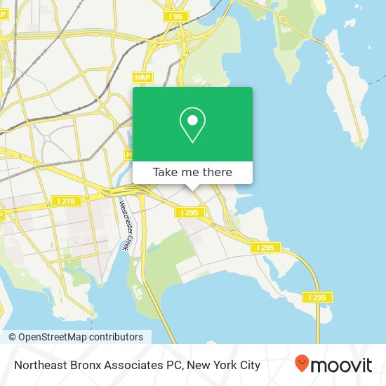 Mapa de Northeast Bronx Associates PC