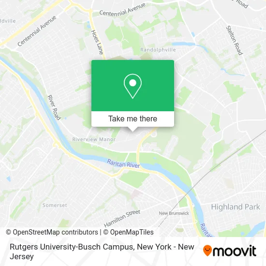 Rutgers University-Busch Campus map