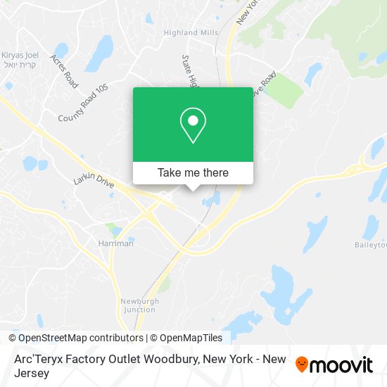 Mapa de Arc'Teryx Factory Outlet Woodbury