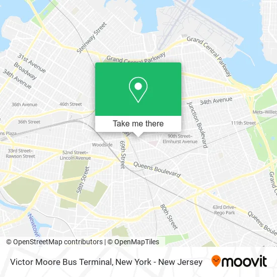 Victor Moore Bus Terminal map