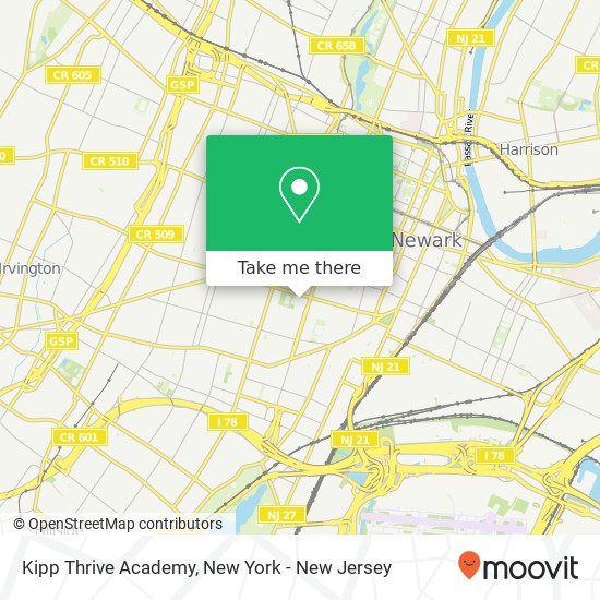 Mapa de Kipp Thrive Academy
