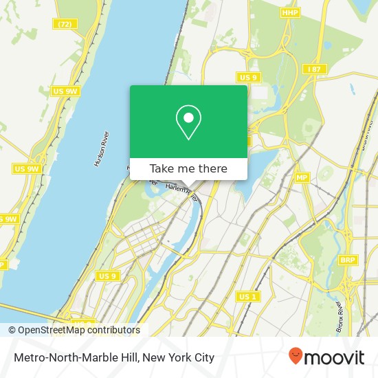 Mapa de Metro-North-Marble Hill