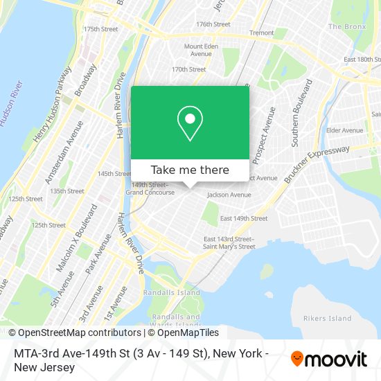 MTA-3rd Ave-149th St (3 Av - 149 St) map