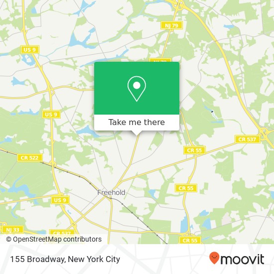 Mapa de 155 Broadway