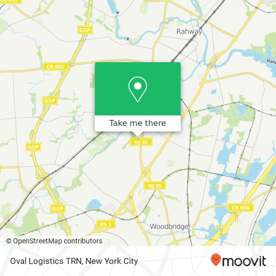Oval Logistics TRN map
