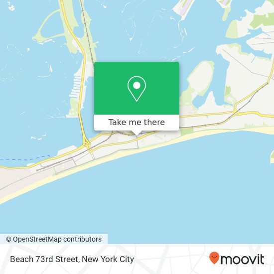 Beach 73rd Street map