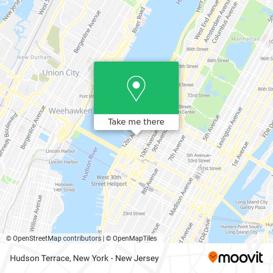 Mapa de Hudson Terrace