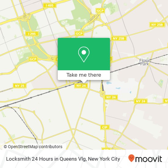 Locksmith 24 Hours in Queens Vlg map