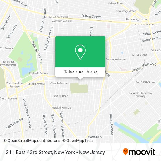 Mapa de 211 East 43rd Street