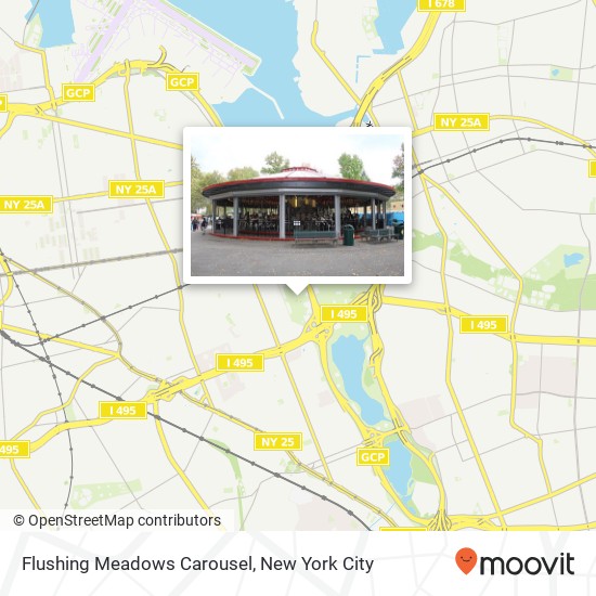 Flushing Meadows Carousel map