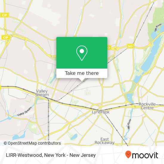 LIRR-Westwood map