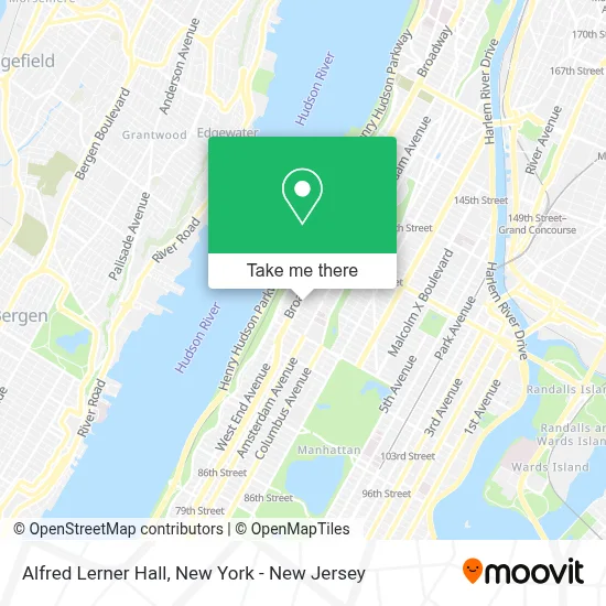 Alfred Lerner Hall map