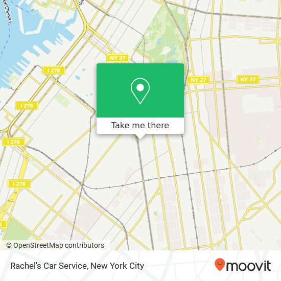 Mapa de Rachel's Car Service
