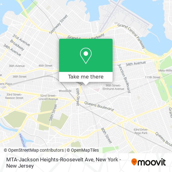 MTA-Jackson Heights-Roosevelt Ave map